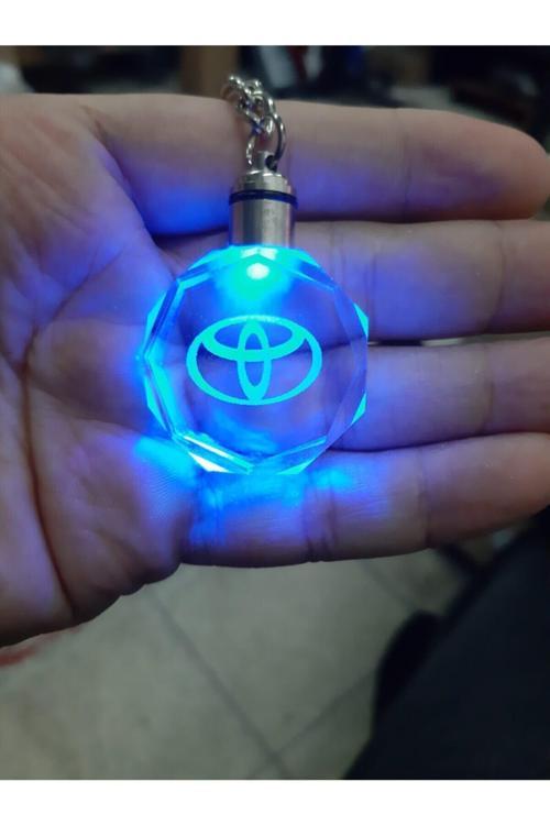 Toyota Logolu Led Araba Anahtarlığı