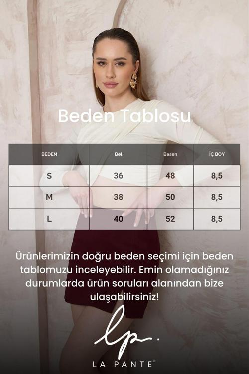 Mini Siyah Kadın Şort Etek