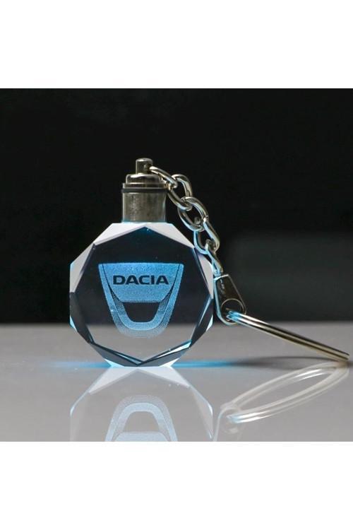 Dacia Logolu Led Işıklı 3D Araba Anahtarlık