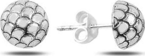 925 Ayar 20mm Burgu Model Oksitli Halka Bayan Küpe