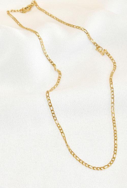 Gold Figaro Model Bayan Kolye 45 cm