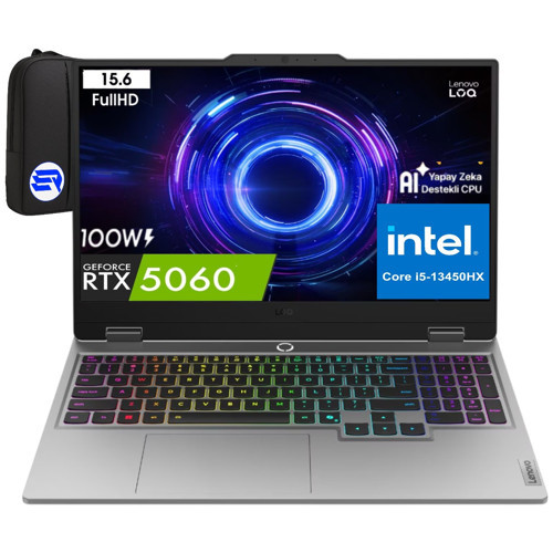 Loq 15IRX10 83JE00ENTREP4 I5-13450HX 32GB Ram 1tb SSD RTX5060 15.6" Fhd 144Hz WIN11 Pro + Elektropasaj Çanta
