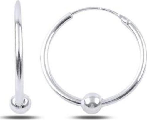 Toplu Halka Bayan Gümüş Küpe 20mm