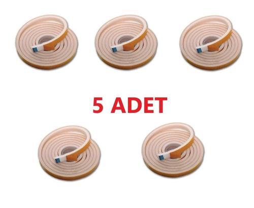 5 Adet 9 Metre Pencere Izolasyon Bandı Yapışkanlı Cam Yalıtım Süngeri Rüzgar Soğuk Kesici Pimapen Fi