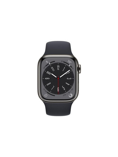 Watch Series 8 GPS + Cellular 41mm Grafit Paslanmaz Çelik Kasa ve Spor Kordon Akıllı Saat MNJJ3TU/A ( Apple Türkiye Garantili)