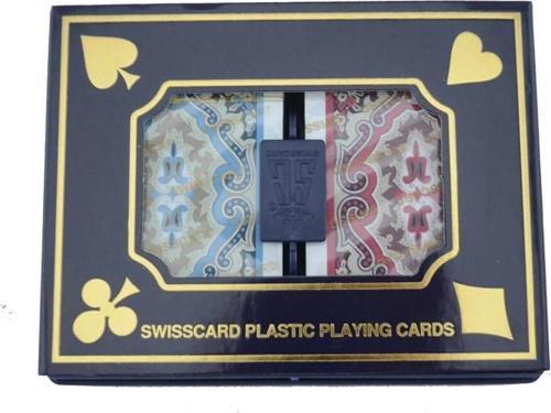 Swiss Card Plastik Çift Deste Kart Iskambil Kağıdı