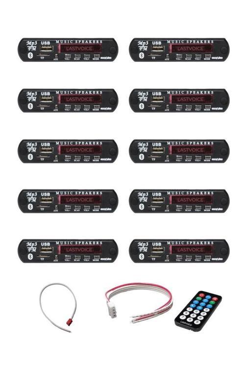 USB-BT-10X Bluetooth USB SD Kart ve FM Radyo Özellikli MP3 Decoder (10 Adet)
