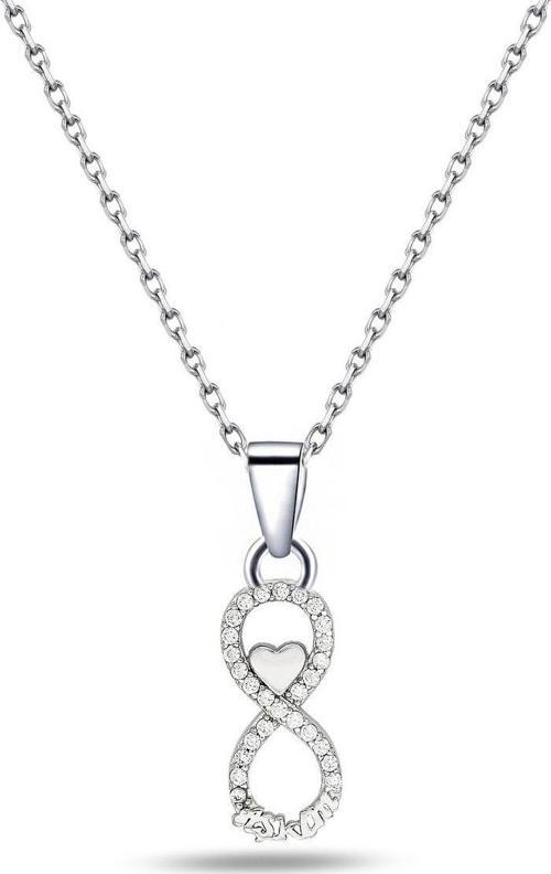 925 Ayar Gümüş Sonsuzluk Aşkım Yazılı Kadın Kolye