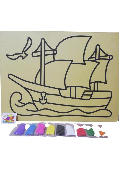 Meraklı Yetenekler Figürlerle Renkli Kum Boyama Seti