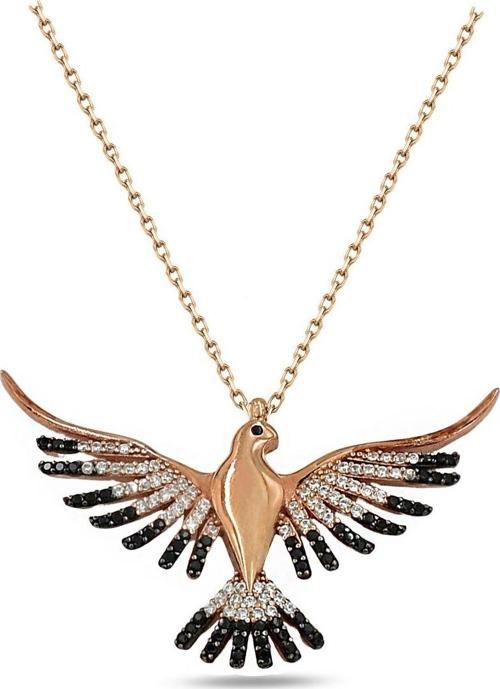 Anka Kuşu Büyük Boy Bayan Gümüş Kolye 7 Gr