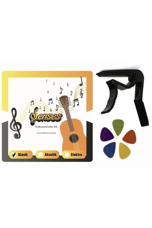 Klasik Gitar Tel Seti + Metal Kapo + Pena Seti