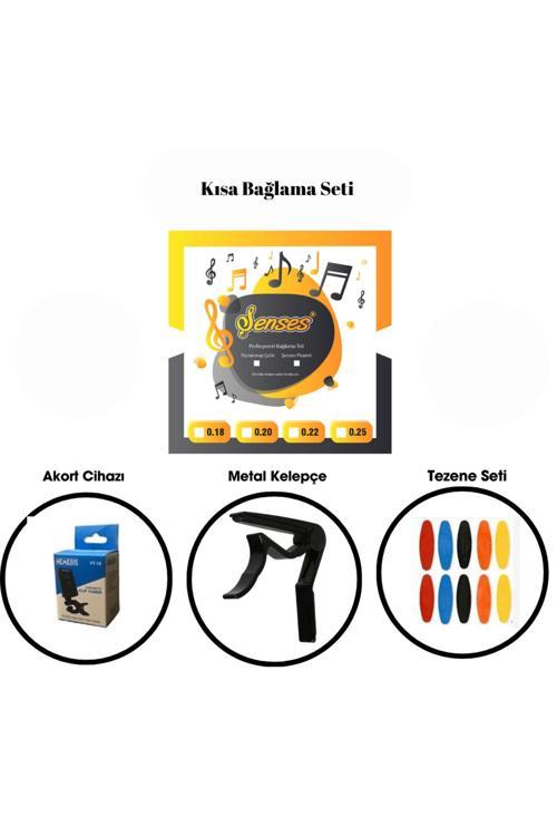 018 Kısa Bağlama 3 Takım Tel Ve Aksesuarları Hepsi Bir Arada