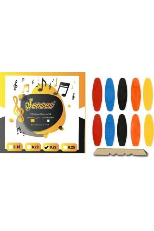 0.22 1 Takım Tam Profesyonel Divan Bağlama Teli + 10 Adet Numaralı Tezene + Alt Eşik