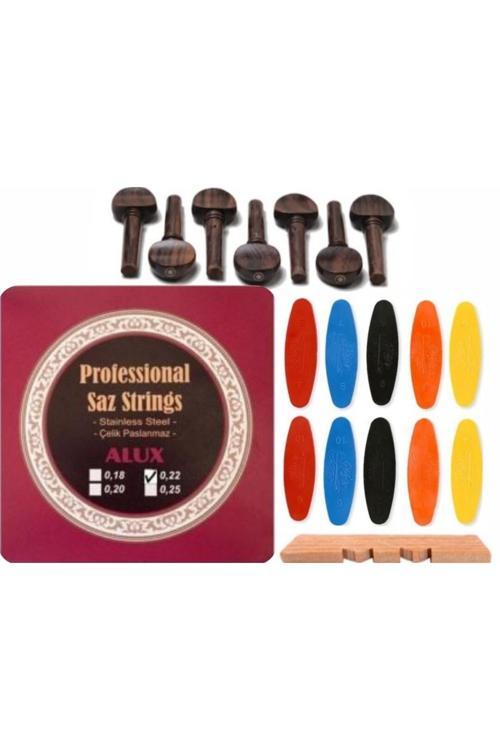 Alux 0.22 Çelik Pelesenk Burgu Tezene Eşik 4'Lü Set