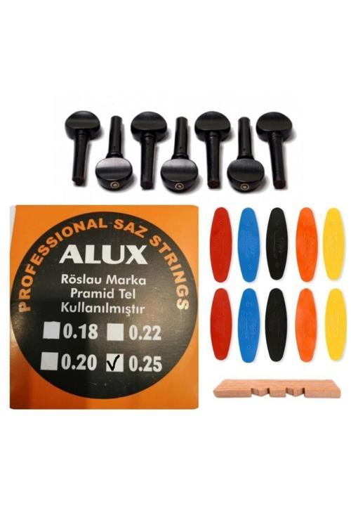 Alux 0.25 Pramid Abanoz Burgu Tezene Eşik 4'Lü Set