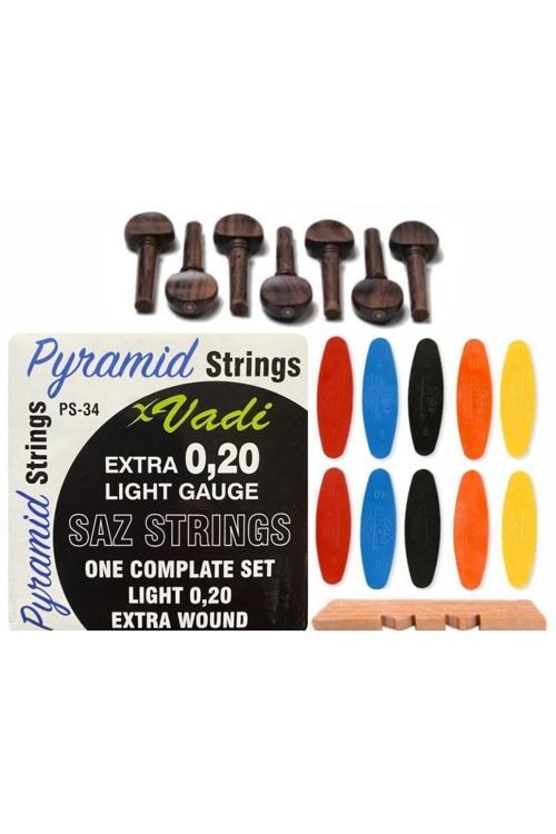 Vadi 0.20 Pyramid Pelesenk Burgu Tezene Eşik 4'Lü Set