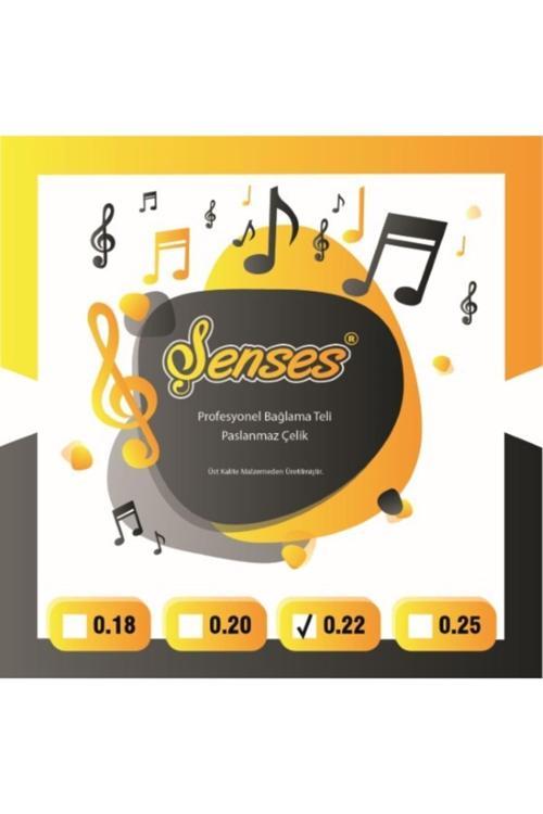 0.22 Tam Profesyonel Divan Bağlama Teli (Bam Bam Ve Tezene)