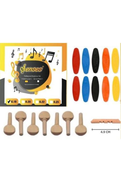0.18 Bağlama Teli + Burgu Seti + Tezene Seti + Eşik (Paslanmaz Çelik)