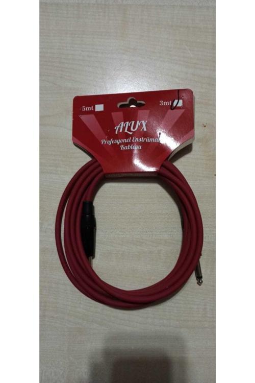 Gitar Saz Jak Kablo 3 M Kırmızı
