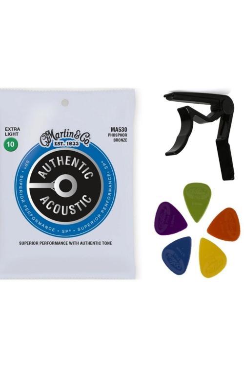 Müzik Ma530 0.10 Akustik Gitar Teli Sp Bronz Takım Tel 3'Lü Set