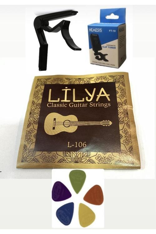 Müzik Klasik Gitar Teli 4'Lü Ekonomik Set