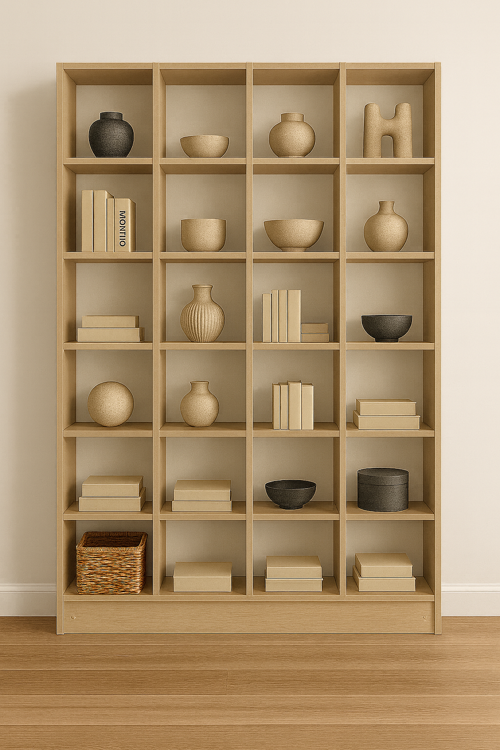 Modern 18 Raflı Kitaplık