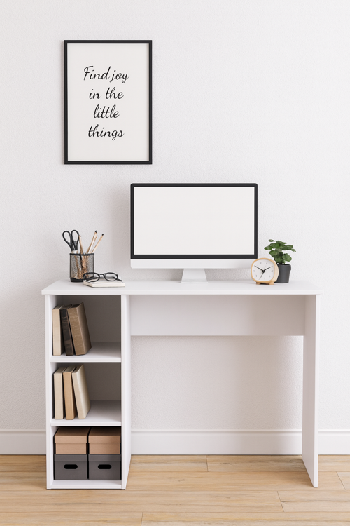 Modern 3 Raflı Çalışma Masası