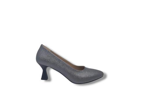 239 Kadın Platin Klasik Alçak Topuklu Ayakkabı