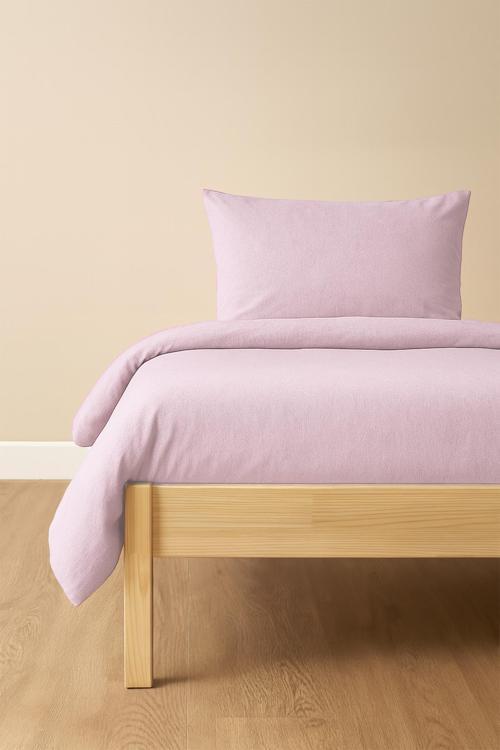 Tek Kişilik Nevresim Takımı Toz Pembe Eco Cotton