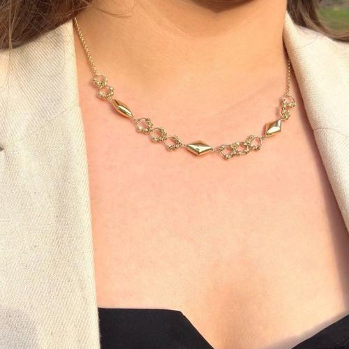 Halka Dorika Altın Kolye