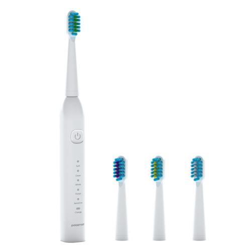 PSC74 Şarjlı Diş Fırçası — 500 mAh, IPX7, 5 Mod, 3+1 Yedek Başlık