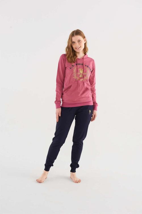 U.S. PoloAssn 16812 Kadın Uzun Kollu Pijama Takımı