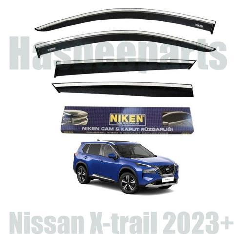Nissan Xtrail Kromlu Cam Rüzgarlığı Niken 2023+ Sonrası uyumlu
