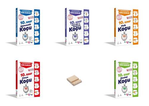 ORİGAMİ 10. Sınıf Matematik Edebiyat Fizik Kimya ve Biyoloji Soru Bankası 5li Set + Telefon Standı
