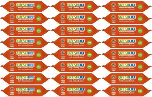 Hasta Vücut Temizleme Islak Mendil Havlu 50 Yaprak XL (24 Lü Set)