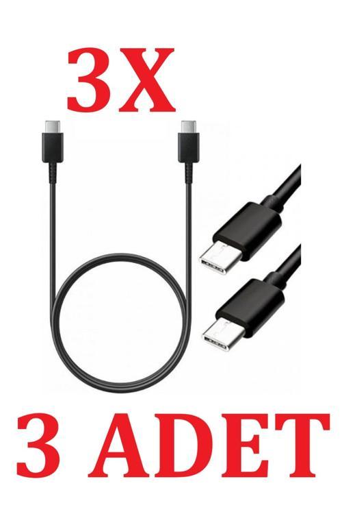 (EP-DN980) Usb-C To Usb-C (5A) 45W Hızlı Şarj ve Data Kablosu 1 Metre Siyah 3 Adet