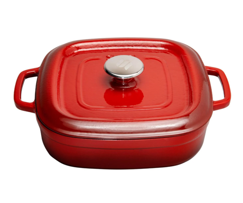 26 cm Kare Sığ Tencere Degrade Kırmızı