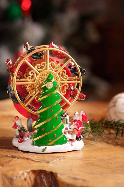 New Year Yılbaşı Dönme Dolap Müzikli Hareketli Obje