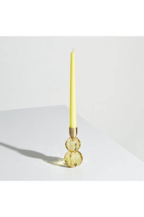 Vicki Şamdan Cam 6x9 cm Sarı