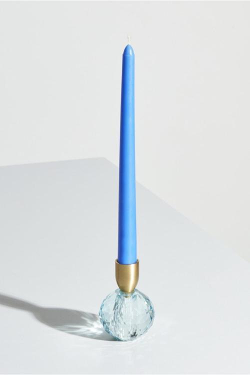 Vicki Şamdan Cam 6x9 cm Mavi