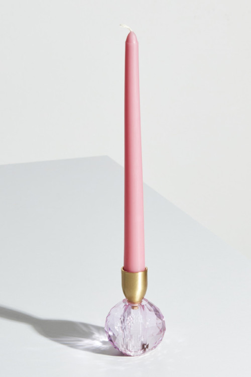 Vicki Şamdan Cam 6x9 cm Pembe