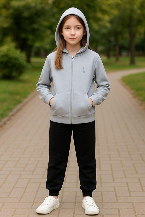 Kapüşonlu Fermuarlı Çift Cepli Unisex Eşofman Takımı