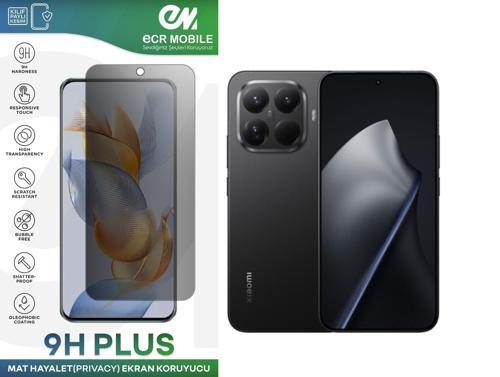 Xiaomi 15T/15T Pro ile Uyumlu Ekran Koruyucu 9H Esnek Nano Kırılmayan MAT HAYALET(Privacy)