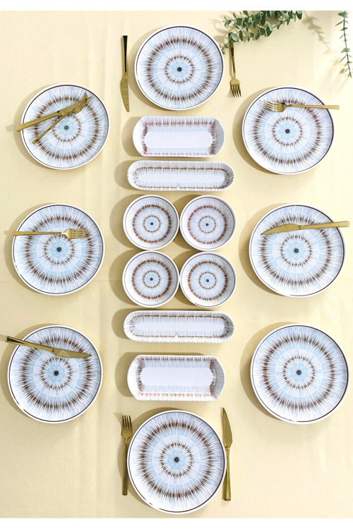 Blue Eyes 8 Kişilik 16 Parça Kahvaltı Takımı