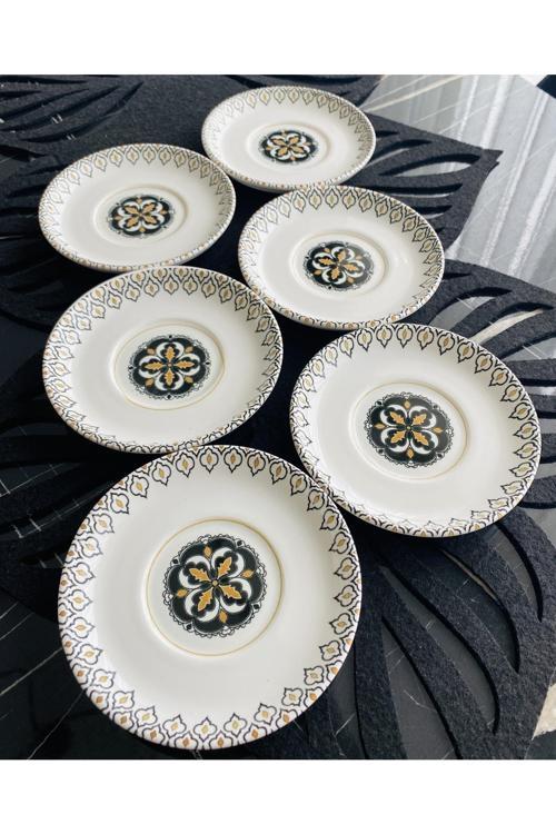 Liva Model 6 Adet Çay Tabağı