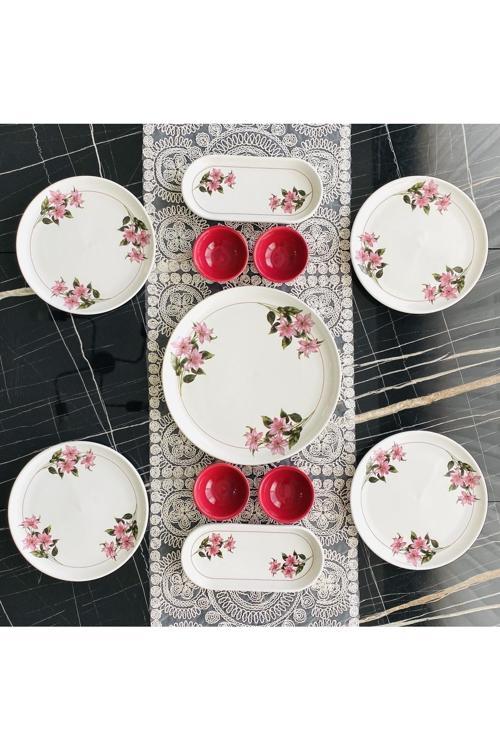 Kar Çiçeği 4 Kişilik 11 Parça Kahvaltı Takımı