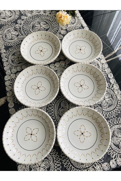 Gold Elips Model 6’lı Yuvarlak Kase Reçellik Çerezlik