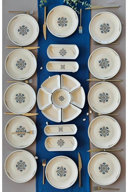 Efsun serisi 12 kişilik 23 parça Kahvaltı takımı