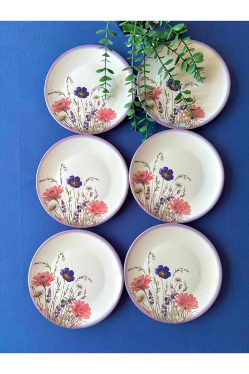 Hercai Serisi 200 mm Pasta/Servis Tabağı 6'lı