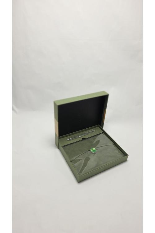 Hediyelik Kutulu Süet Ajanda Kalem Seti Özel Tasarım